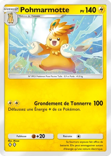 Carte Pokémon Pohmarmotte de l'extension Merveilles de Paldea