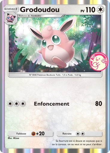 Carte Pokémon Grodoudou de l'extension Promo-B
