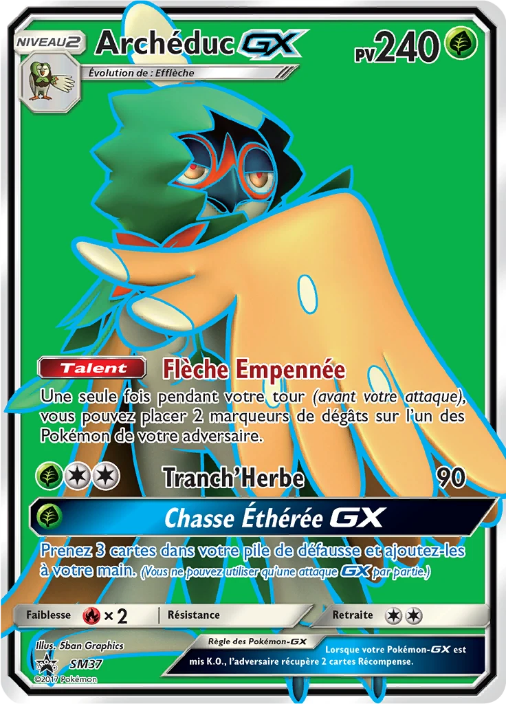 Carte Pokémon Archéduc GX de l'extension Promo SM