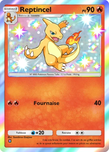 Carte Pokémon Reptincel de l'extension Réjouissances Rayonnantes