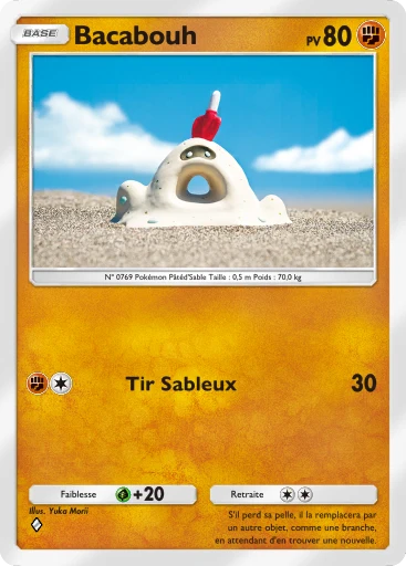 Carte Pokémon Bacabouh de l'extension Crise Interdimensionnelle