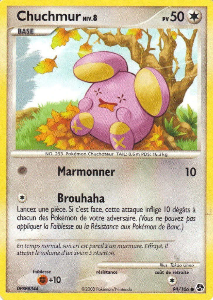 Carte Pokémon Chuchmur de l'extension Duels au Sommets