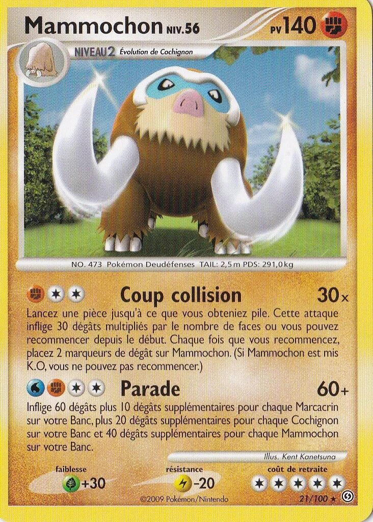 Carte Pokémon Mammochon de l'extension Tempête