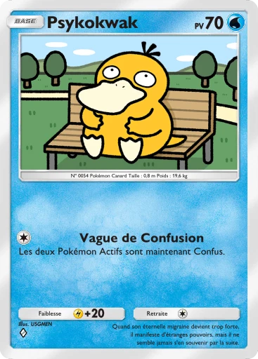 Carte Pokémon Psykokwak de l'extension Jours Heureux