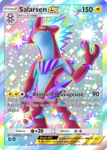 Carte Pokémon Salarsen-ex de l'extension L'Ambition de la Team Rocket