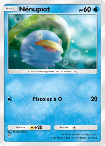 Carte Pokémon Nénupiot de l'extension Méga-Ascension