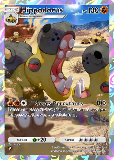 Carte Pokémon Hippodocus de l'extension Méga-Ascension
