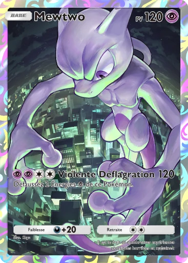 Carte Pokémon Mewtwo de l'extension Promo-A
