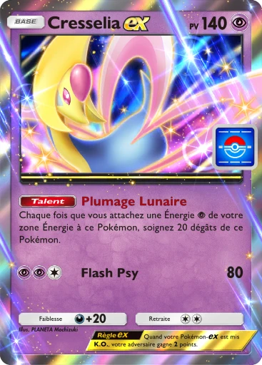 Carte Pokémon Cresselia-ex de l'extension Promo-A