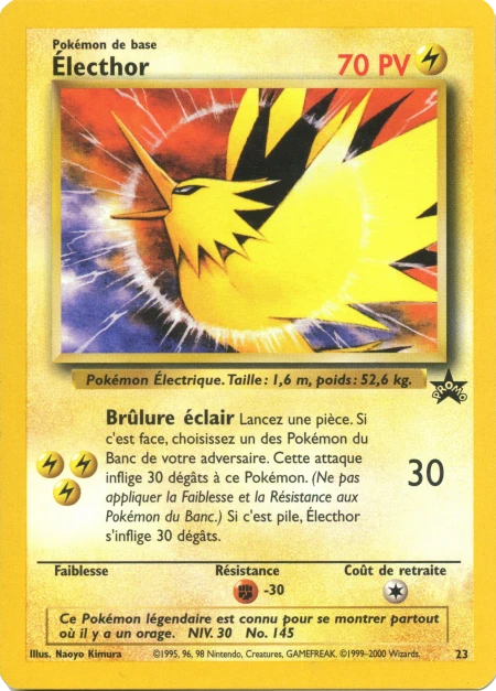 Carte Pokémon Électhor de l'extension Wizards Black Star Promos