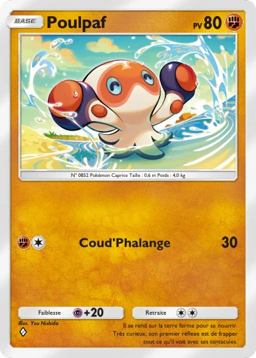 Carte Pokémon Poulpaf de l'extension Puissance Génétique