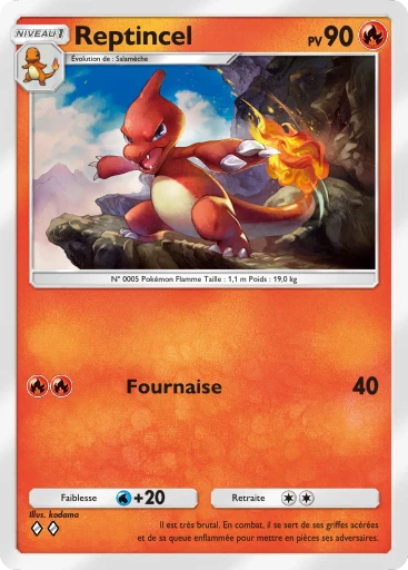 Carte Pokémon Reptincel de l'extension Réjouissances Rayonnantes