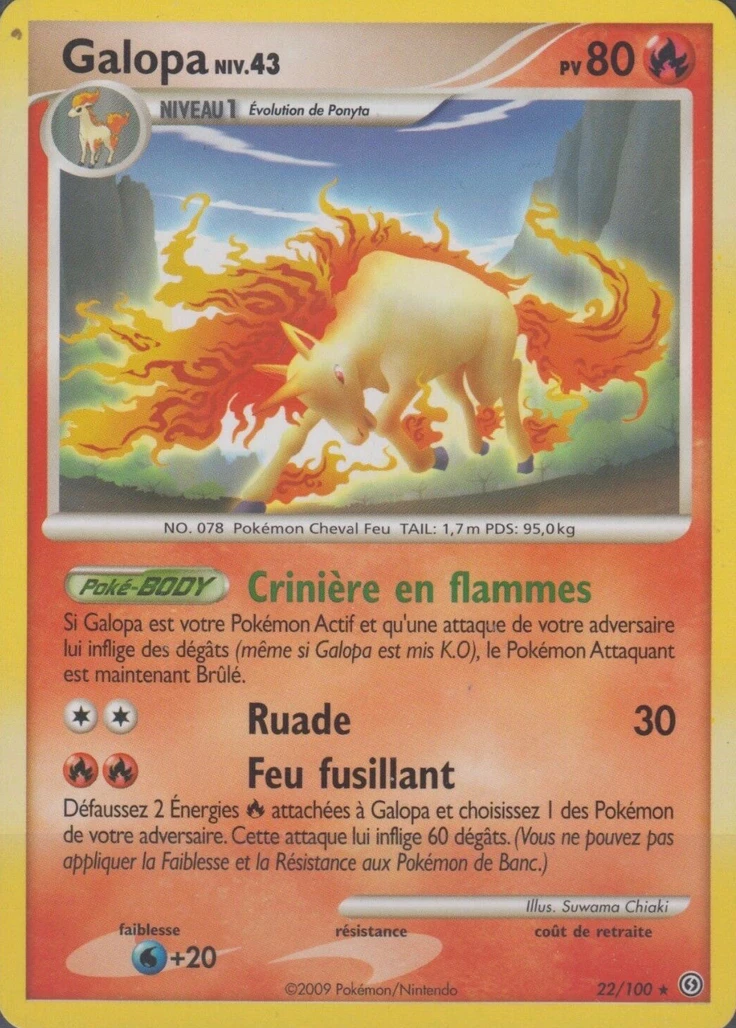 Carte Pokémon Galopa de l'extension Tempête