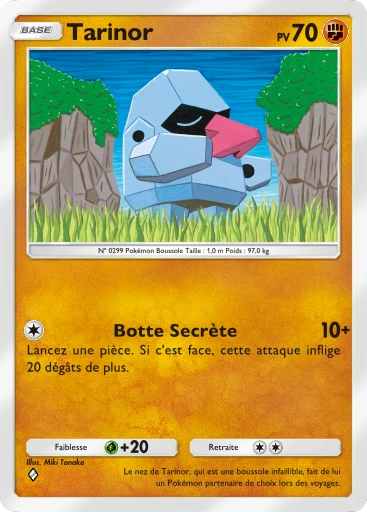 Carte Pokémon Tarinor de l'extension Embrasement Écarlate