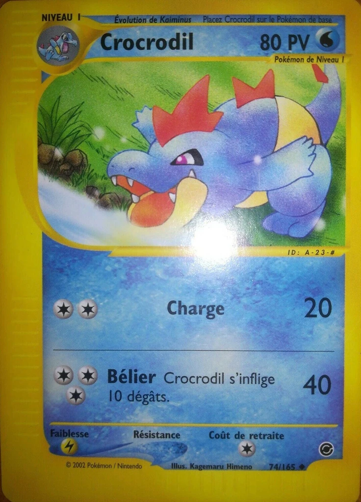 Carte Pokémon Crocrodil de l'extension Expedition