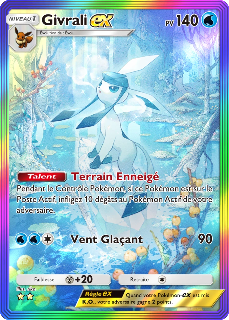 Carte Pokémon Givrali-ex de l'extension Lumière Triomphale