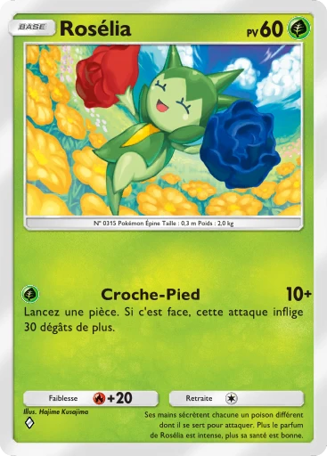 Carte Pokémon Rosélia de l'extension Parade Onirique