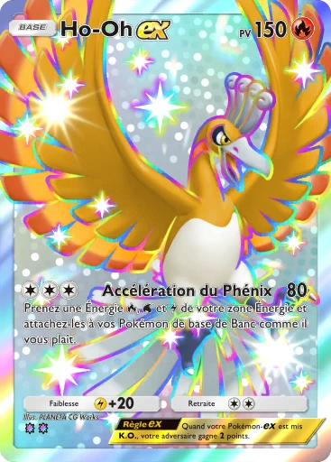 Carte Pokémon Ho-Oh-ex de l'extension Parade Onirique