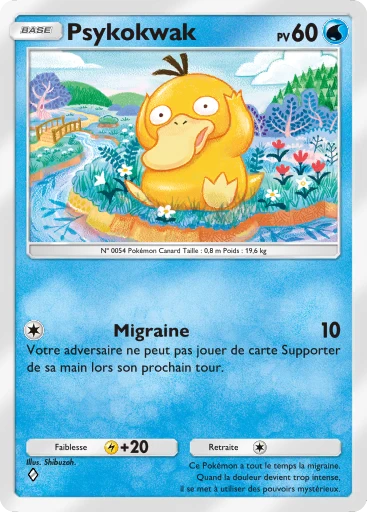 Carte Pokémon Psykokwak de l'extension Puissance Génétique