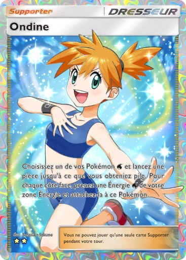 Carte Pokémon Ondine de l'extension Puissance Génétique