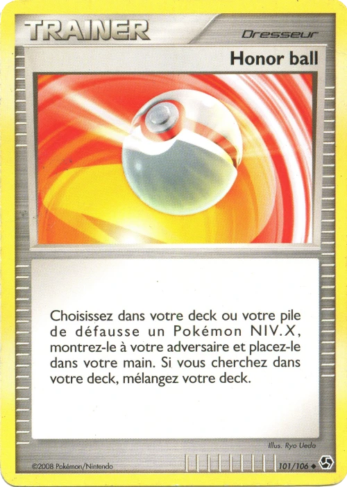 Carte Pokémon Honor ball de l'extension Duels au Sommets