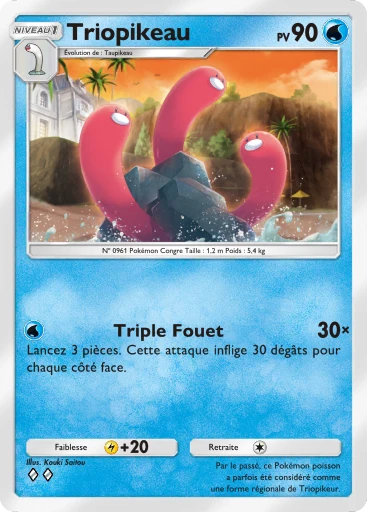Carte Pokémon Triopikeau de l'extension Merveilles de Paldea