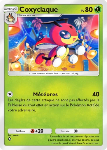 Carte Pokémon Coxyclaque de l'extension Parade Onirique