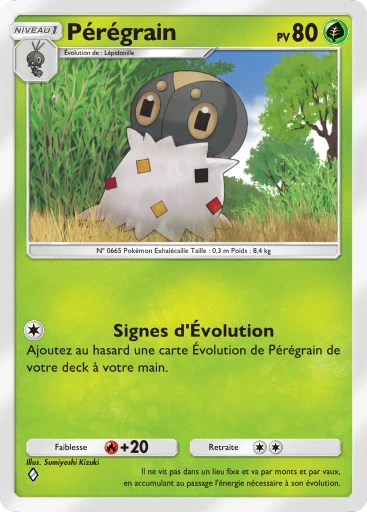 Carte Pokémon Pérégrain de l'extension Parade Onirique