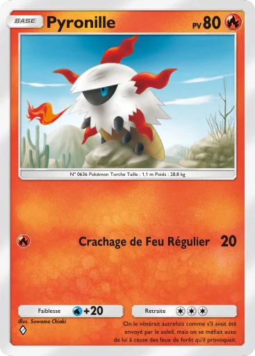Carte Pokémon Pyronille de l'extension Aura Palpitante