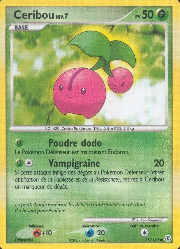 Carte Pokémon Ceribou de l'extension Diamant & Perle