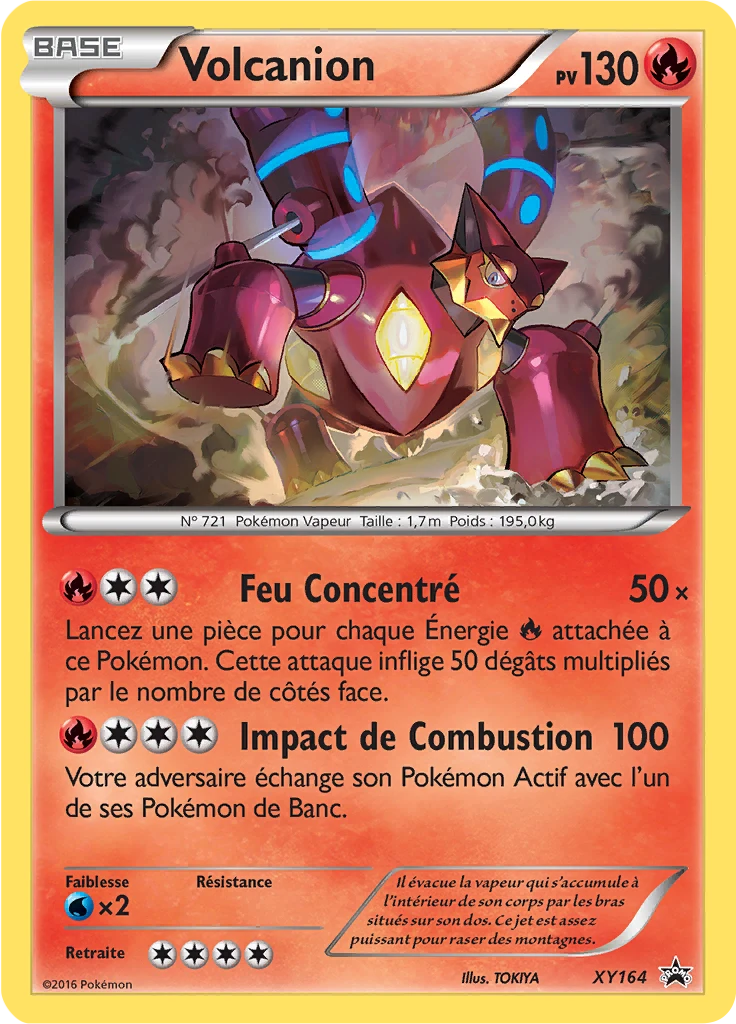 Carte Pokémon Volcanion de l'extension Promo XY