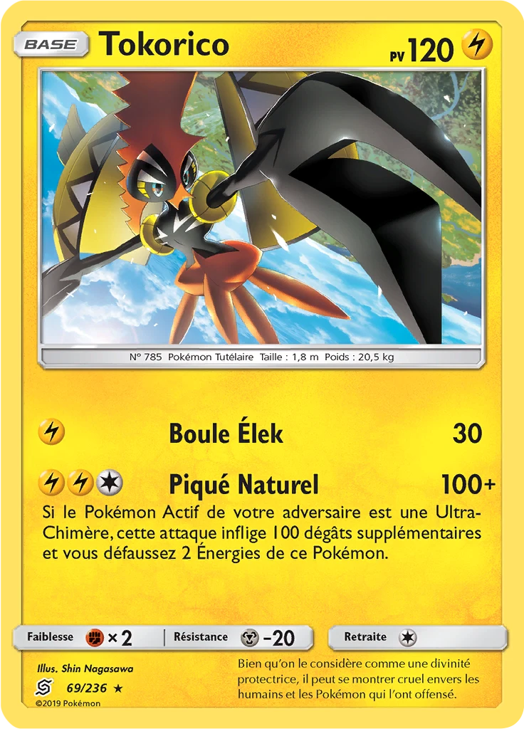 Carte Pokémon Tokorico de l'extension Harmonie des Esprits