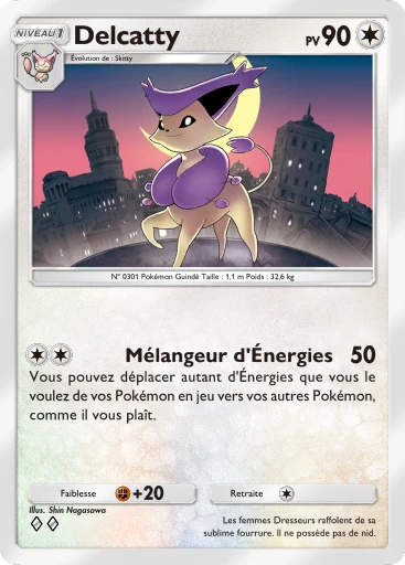 Carte Pokémon Delcatty de l'extension Domination Céleste