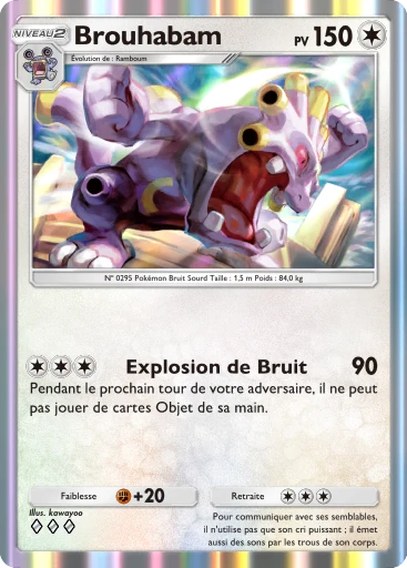Carte Pokémon Brouhabam de l'extension Méga-Ascension