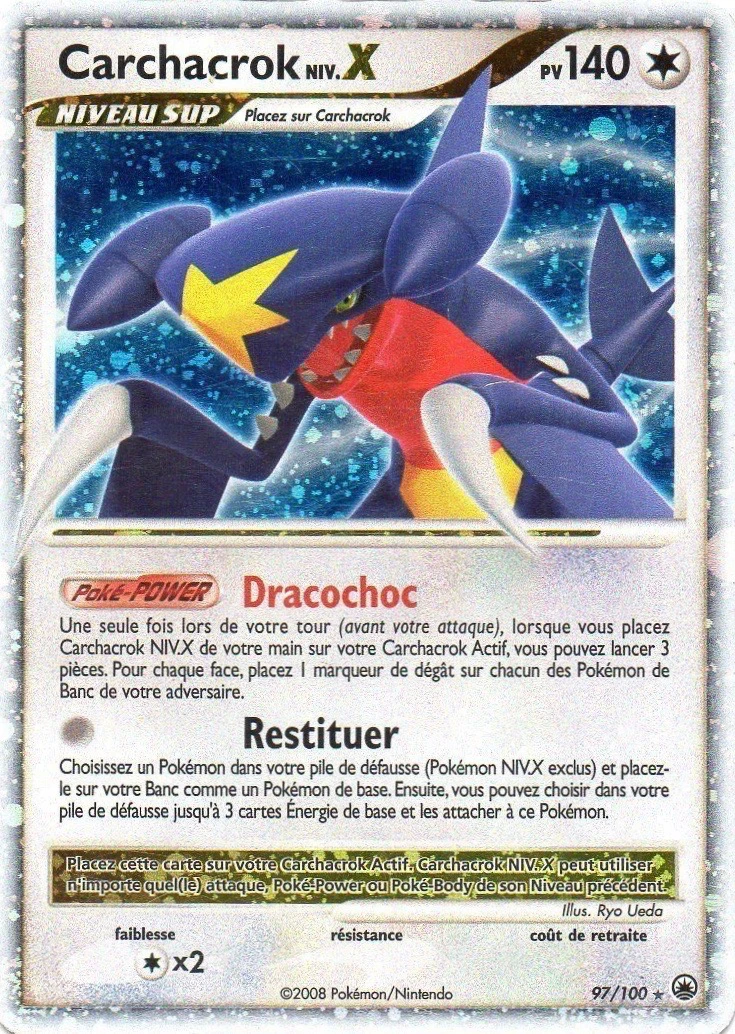 Carte Pokémon Carchacrok de l'extension Aube Majestueuse