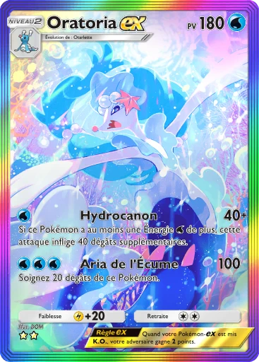 Carte Pokémon Oratoria-ex de l'extension La Clairière d'Évoli