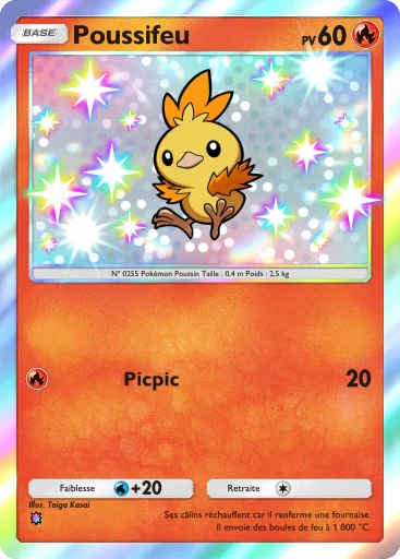 Carte Pokémon Poussifeu de l'extension Aura Palpitante