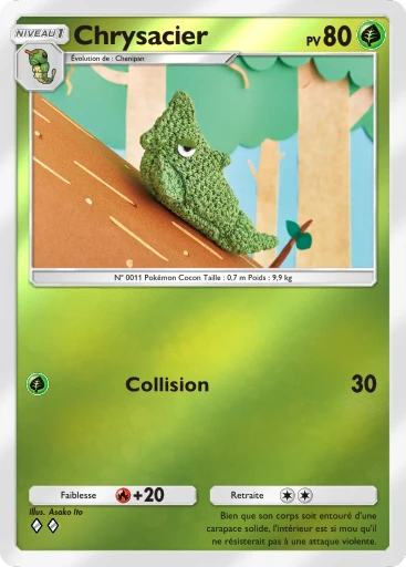 Carte Pokémon Chrysacier de l'extension Booster de Luxe Méga
