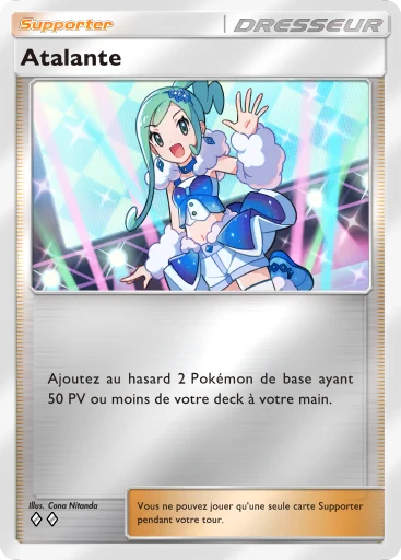 Carte Pokémon Atalante de l'extension Booster de Luxe Méga