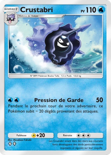 Carte Pokémon Crustabri de l'extension Gardiens Astraux