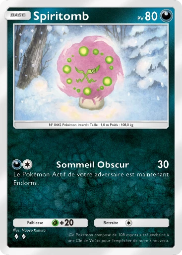 Carte Pokémon Spiritomb de l'extension Jours Heureux