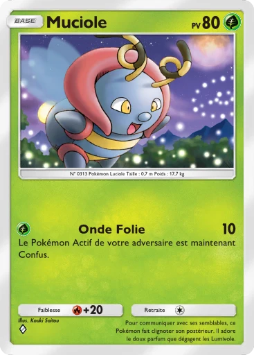 Carte Pokémon Muciole de l'extension Méga-Rayonnement