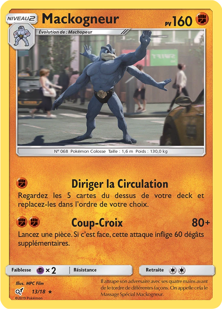 Carte Pokémon Mackogneur de l'extension Détective Pikachu