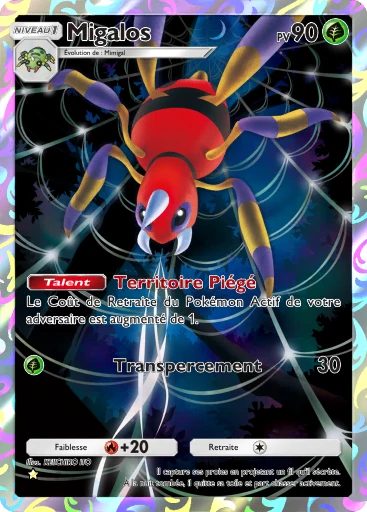 Carte Pokémon Migalos de l'extension Embrasement Écarlate
