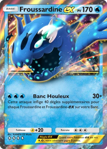 Carte Pokémon Froussardine-ex de l'extension Gardiens Astraux