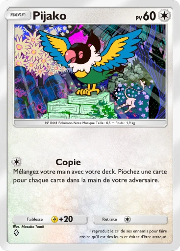 Carte Pokémon Pijako de l'extension L'Île Fabuleuse