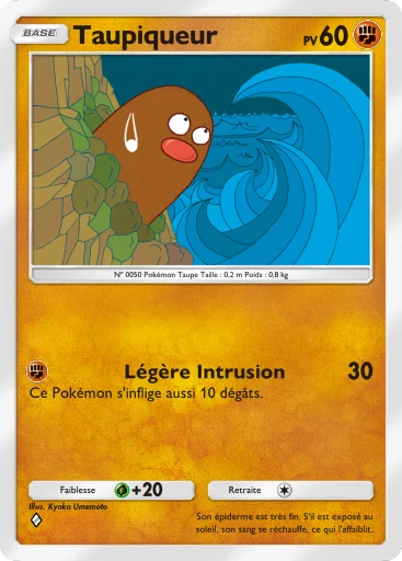 Carte Pokémon Taupiqueur de l'extension Méga-Rayonnement