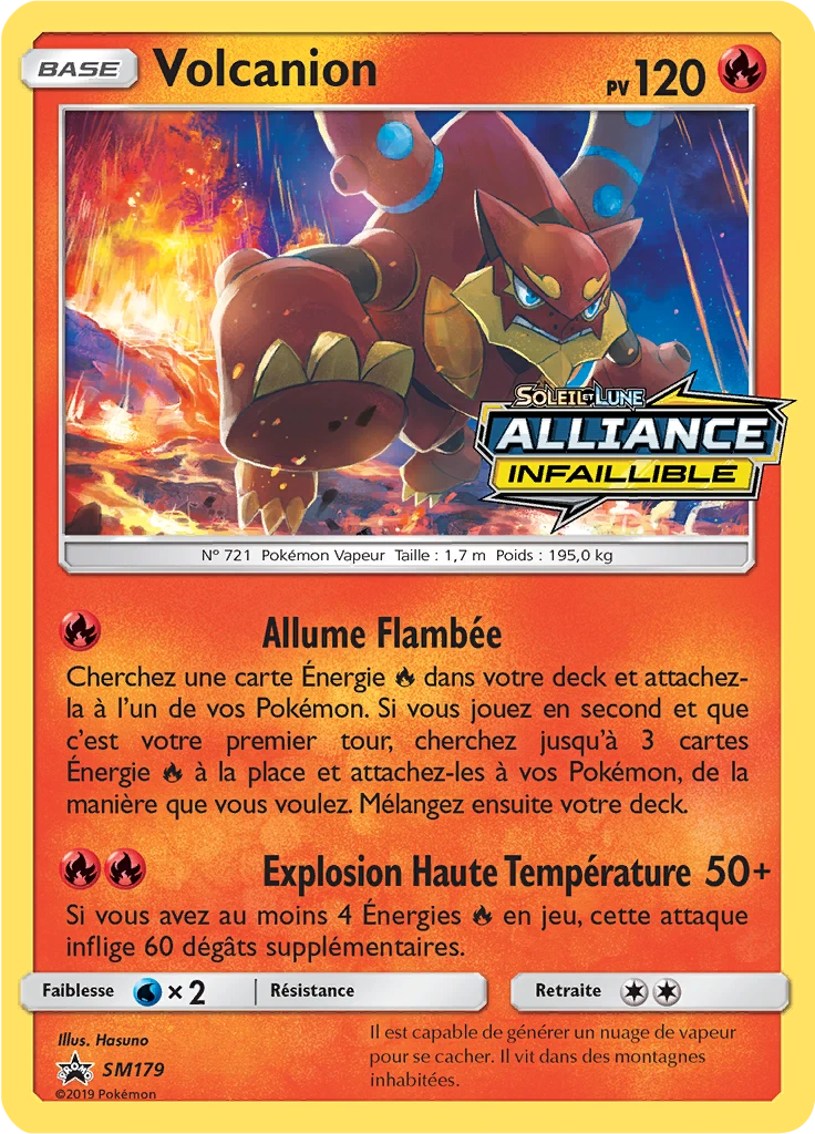 Carte Pokémon Volcanion de l'extension Promo SM