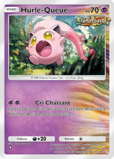 Carte Pokémon Hurle-Queue de l'extension Propulsion Paradoxe