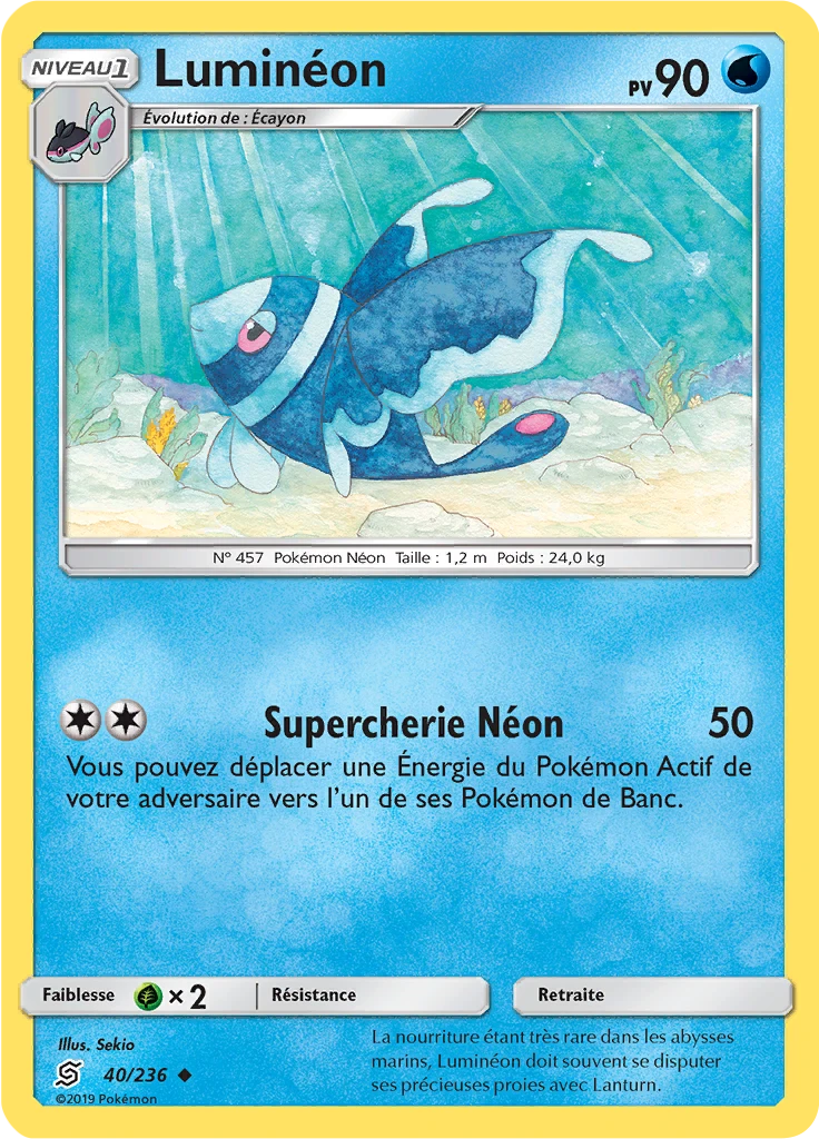 Carte Pokémon Luminéon de l'extension Harmonie des Esprits